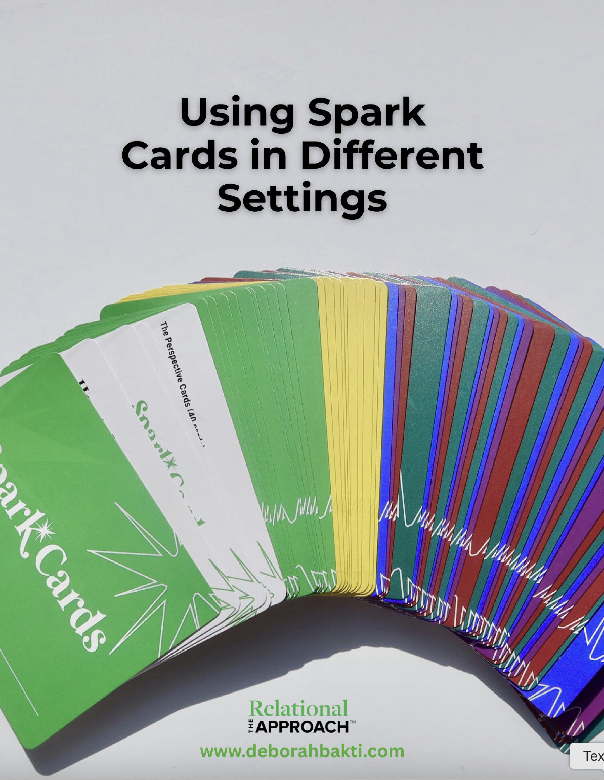Using the Spark Cards in Different Settings